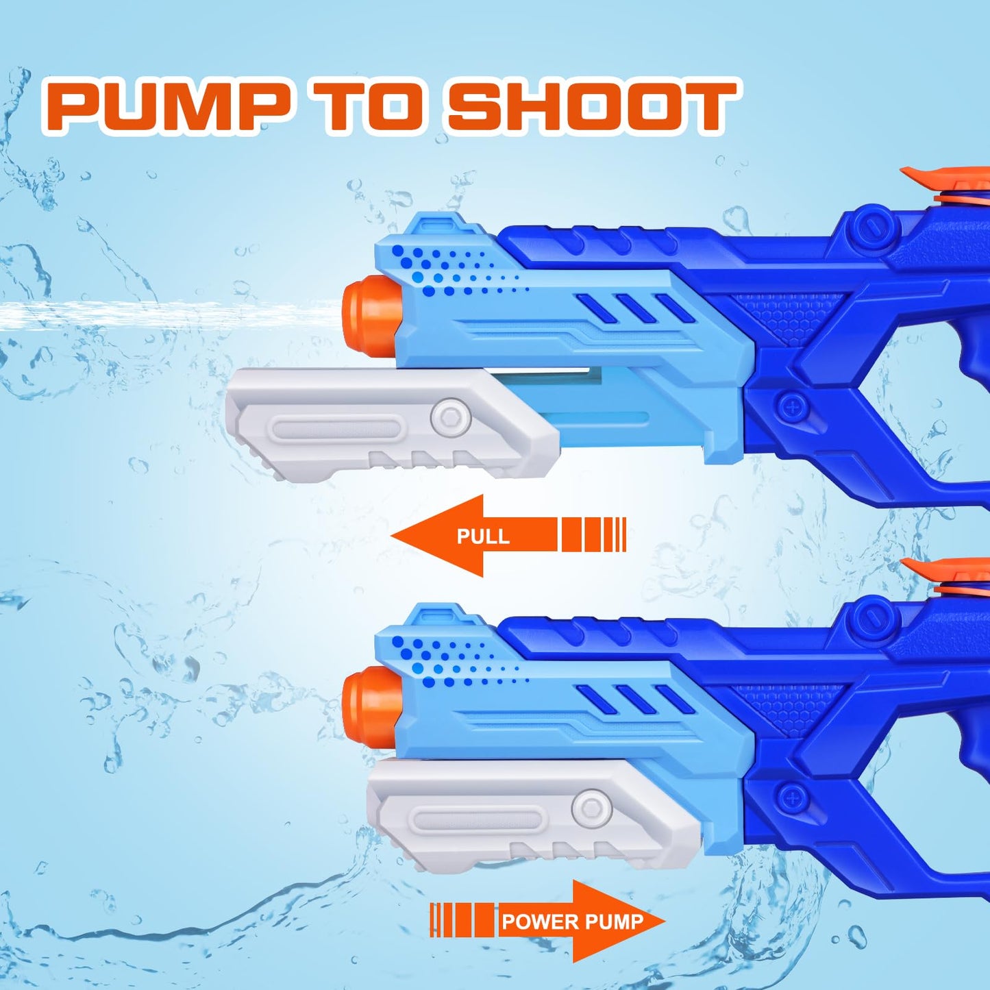Water Guns for Kids, 3 Pack Super Water Blaster Soaker Squirt Guns 600CC High Capacity Summer Swimming Pool Beach Party Favors Water Outdoor Fighting Toy for Kids Adults Boy Girl 🍁 All In One Marketplace Canada