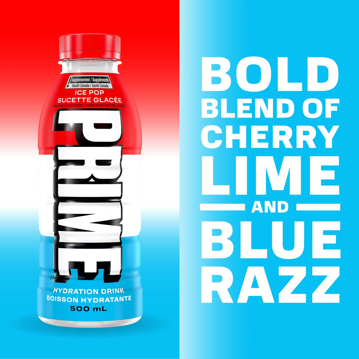 Prime Hydration Drink Ice Pop 12x500ml 🍁 All In One Marketplace Canada