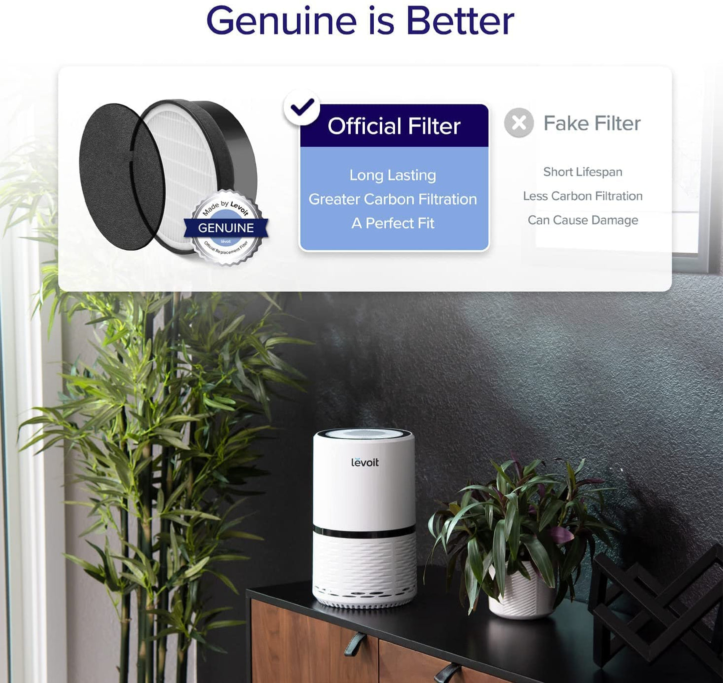 Levoit LV-H132 Air Purifier Genuine Replacement Filter, 1 Pack 🍁 All In One Marketplace Canada
