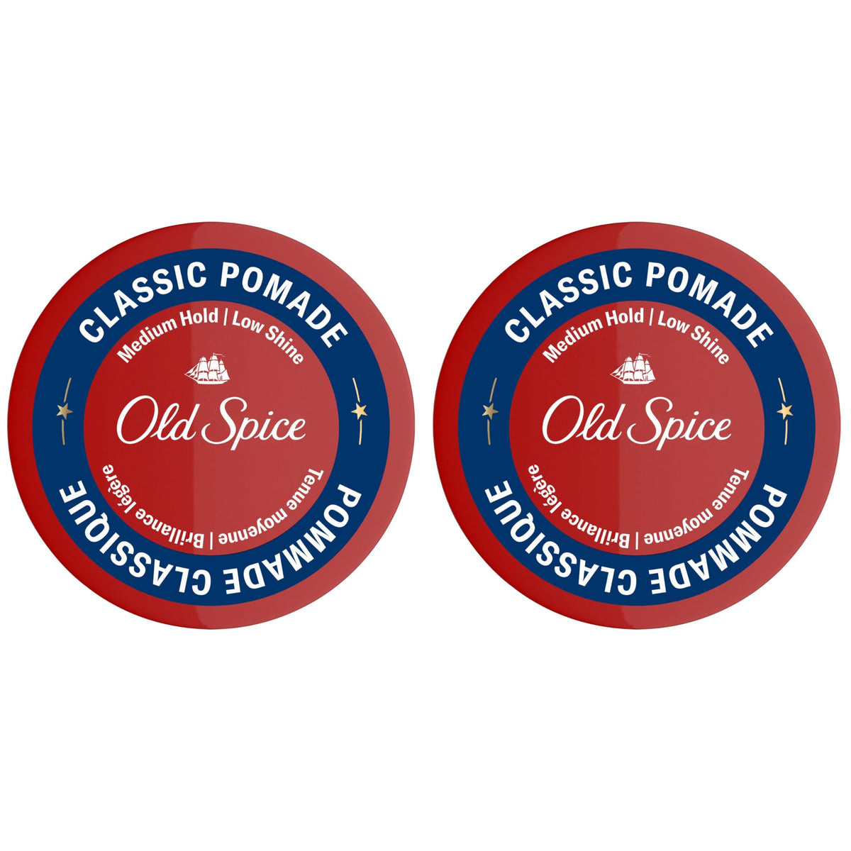 Old Spice Hair Styling Pomade for Men, Medium Hold No Shine, 126 g Total (2 Count of 63 g Each) 🍁 All In One Marketplace Canada