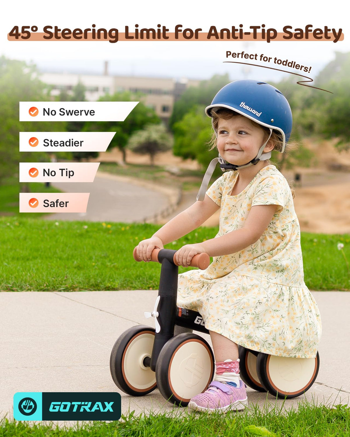 Gotrax Baby Balance Bike, 7" Silent Wheels, First Gift for Toddlers 1-2 🍁 All In One Marketplace Canada