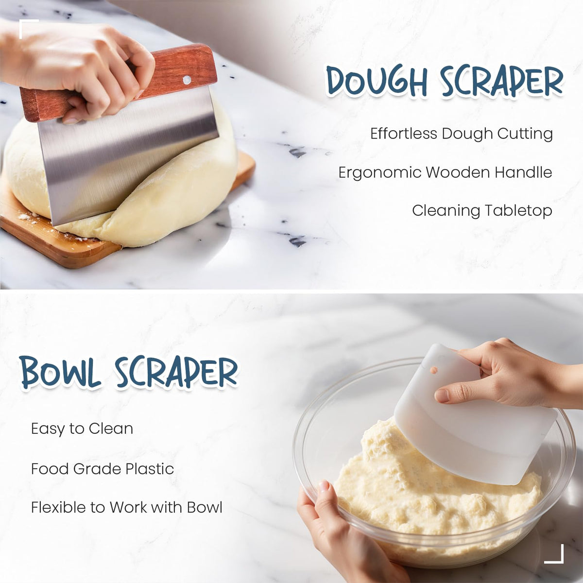 Glimsax Banneton Proofing Basket Set of 2, 9" Round & 10" Oval for Sourdough Baking, Bread Making Accessories and Tools Starter Kit, Gifts for Beginner and Professional Bakers 🍁 All In One Marketplace Canada