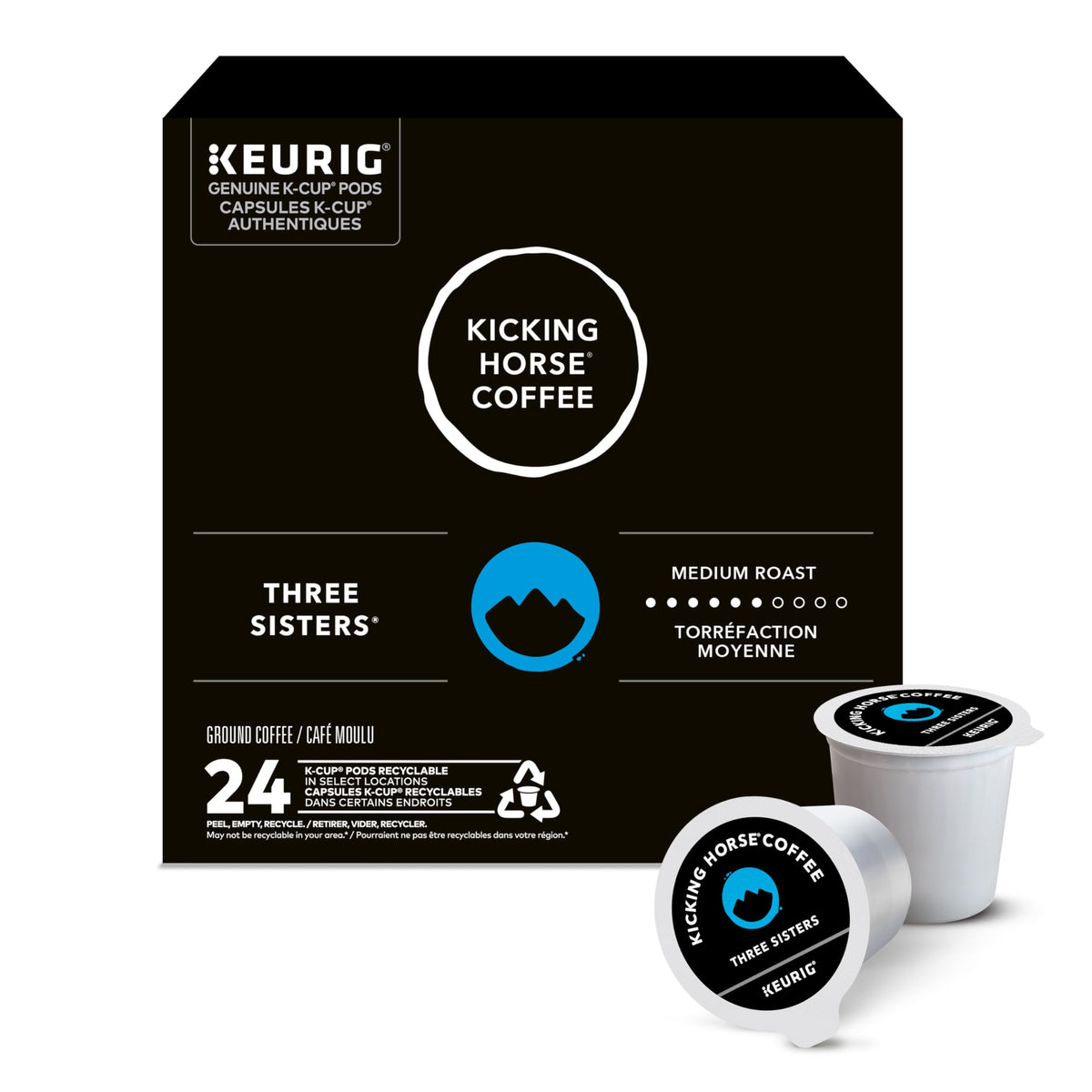 Kicking Horse Three Sisters, Medium Roast, K-Cup Coffee Pods, 24 Count 🍁 All In One Marketplace Canada