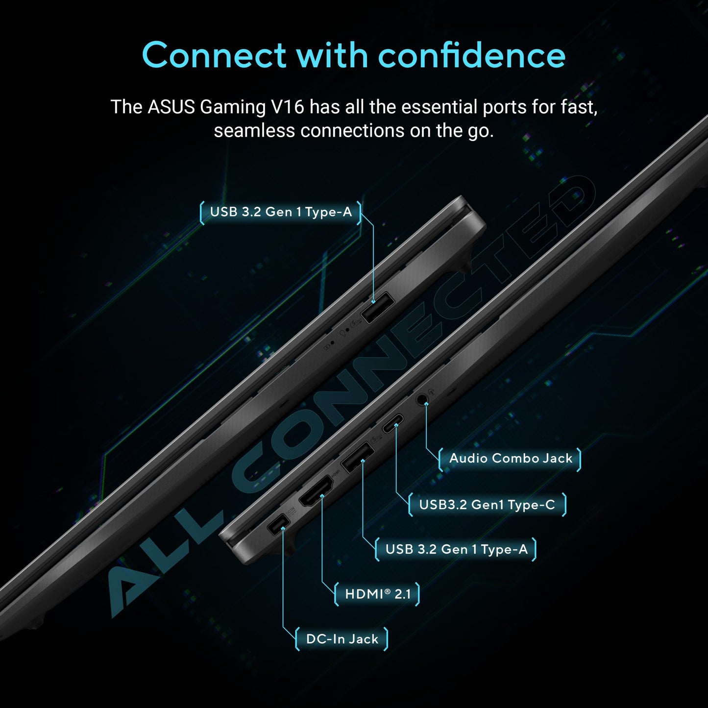 ASUS Gaming V16 Gaming Laptop, 16” 144Hz Anti-Glare Display, Intel Core 7 Processor 240H, GeForce RTX 3050, 16GB Memory, 1TB SSD, Windows 11 Home, V3607VJ-AS74-CA 🍁 All In One Marketplace Canada