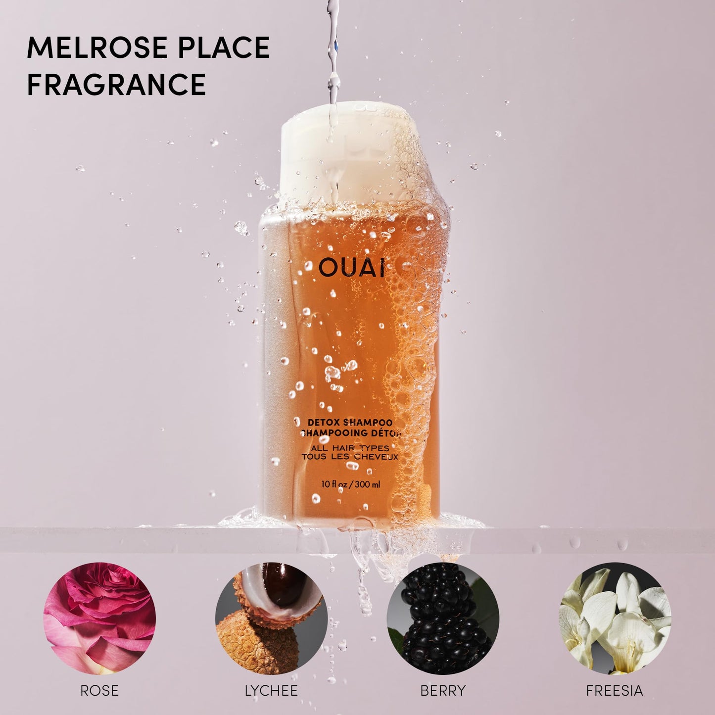 OUAI Detox Shampoo - Clarifying Shampoo for Build Up, Dirt, Oil, Product and Hard Water - Apple Cider Vinegar & Keratin for Clean, Refreshed Hair - Sulfate-Free Hair Care (10 oz) 🍁 All In One Marketplace Canada