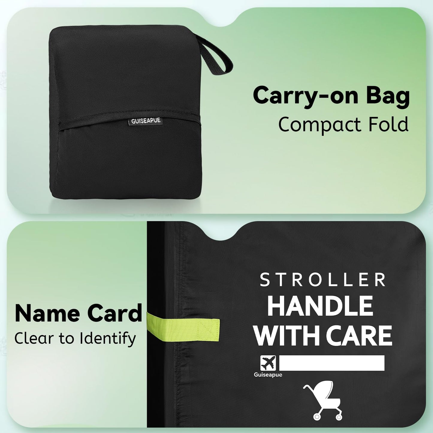 Stroller Travel Bag for Airplane: 117H*53W*33D cm Stroller Bag for Air Travel,Baby Travel Essentials Fits Single/Double/Jogging/Umbrella/Baby Stroller Travel System Like Chicco, Evenflo 🍁 All In One Marketplace Canada