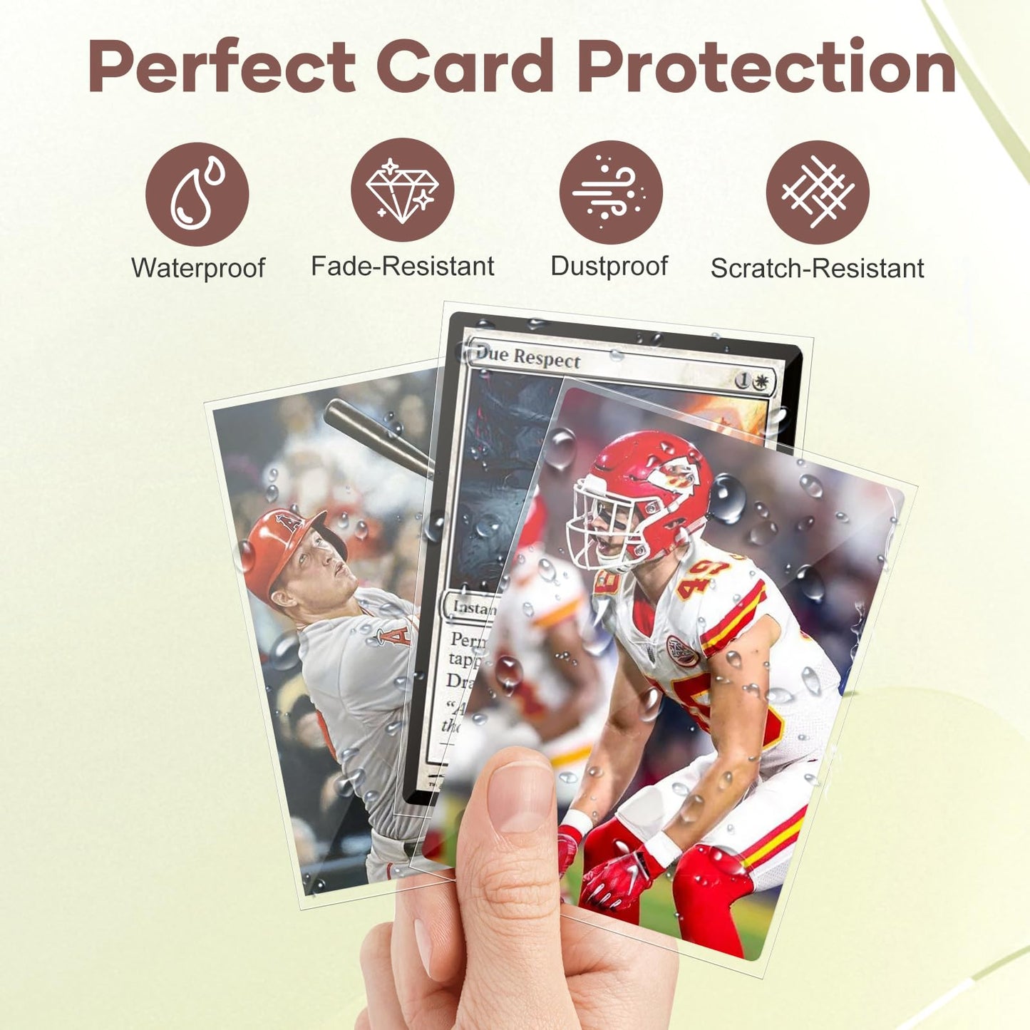 600 Counts Card Sleeves, Clear Trading Card Sleeves, Ultra Soft Hockey Cards Sleeves, Plastic Card Protector for Standard Cards Fit for MTG, Hockey, Sports, Game Cards 🍁 All In One Marketplace Canada