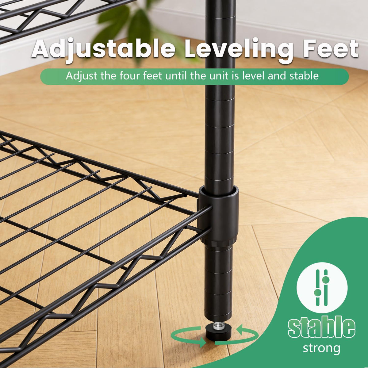 FDW Storage Shelves,Wire Shelving Unit Metal Shelves Heavy Duty Layer Rack Storage Rack Adjustable Utility (Black, 36" x 14" x 54") 🍁 All In One Marketplace Canada