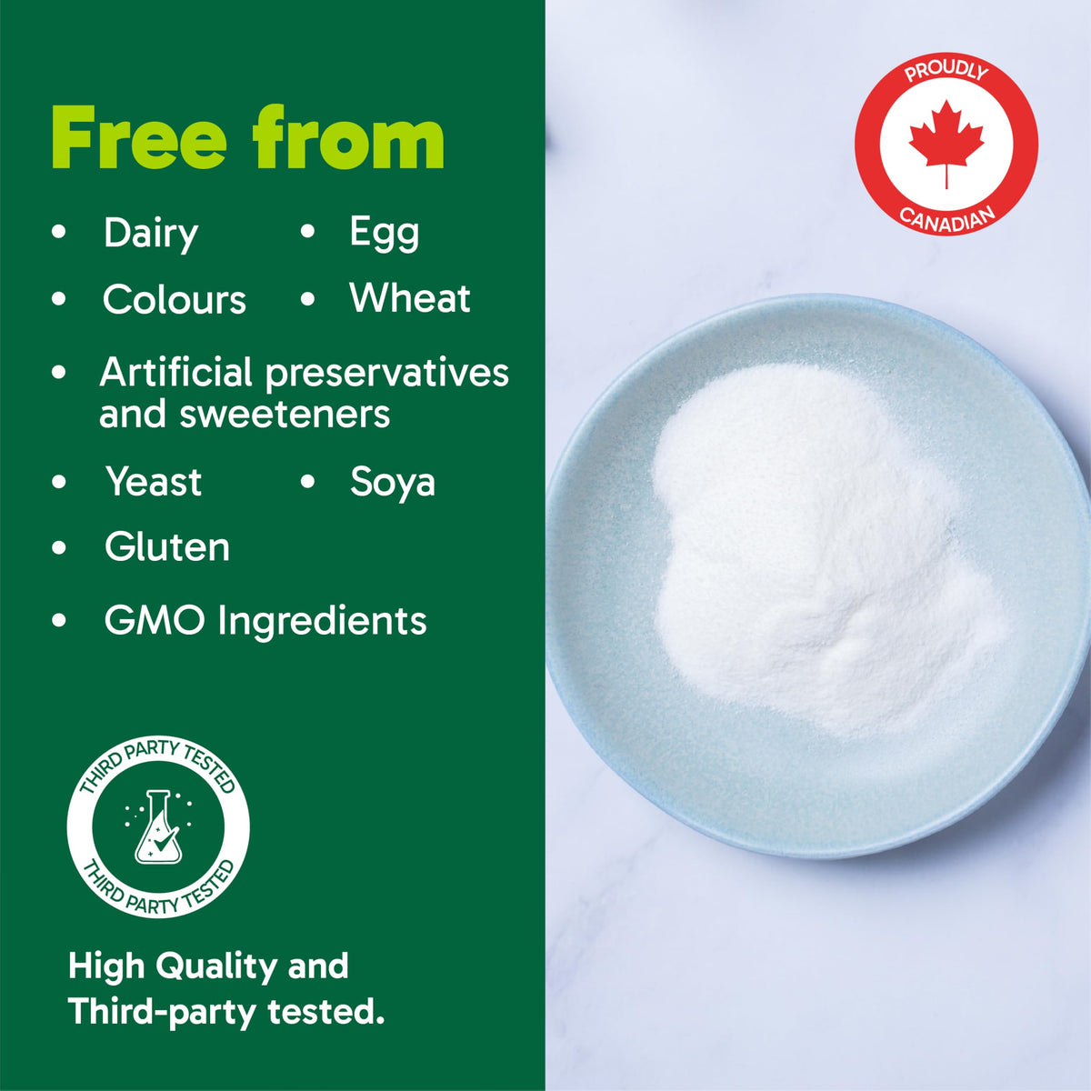 Organika Canadian-Made Inositol (Myo-Inositol)- Cellular Response, Mood Balance, Insulin Support- 500g 🍁 All In One Marketplace Canada