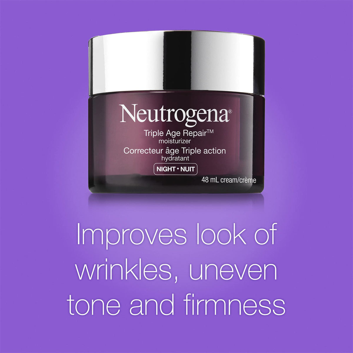 Neutrogena Anti Aging Face Cream SPF 25, Triple Age Repair for Wrinkles, Tone, and Firmness, 48 mL 🍁 All In One Marketplace Canada