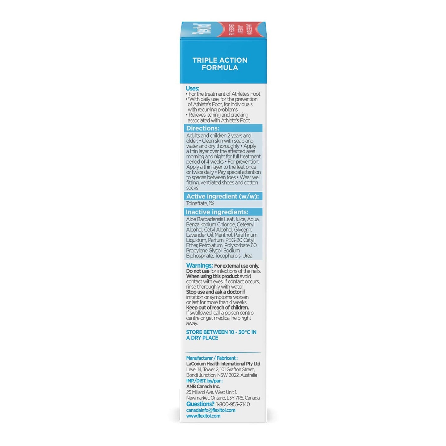 Flexitol Medicated Anti-Fungal Cream for Athlete's Foot - Best OTC Treatment for Foot Fungus & Fungal Infections, Effective Anti-Fungal Cream for Feet (56g) 🍁 All In One Marketplace Canada