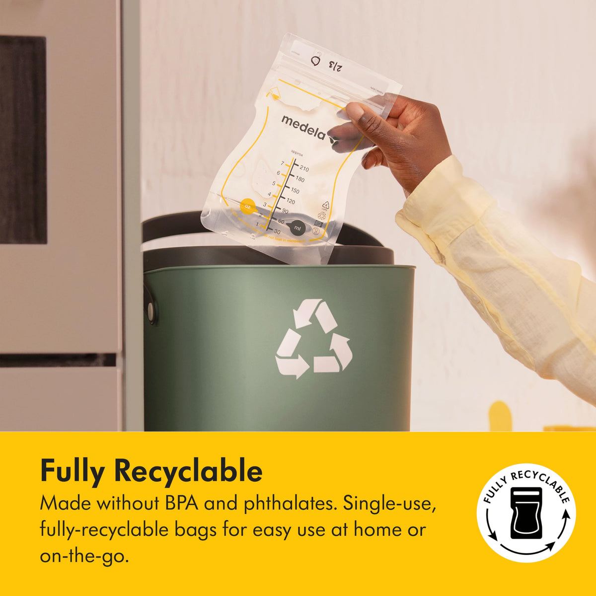 Medela Easy Pour Disposable Breast Milk Storage Bags, 7 oz/210 ml Capacity, Leakproof Design with Milk Protection, Made Without BPA, Pack of 200 🍁 All In One Marketplace Canada