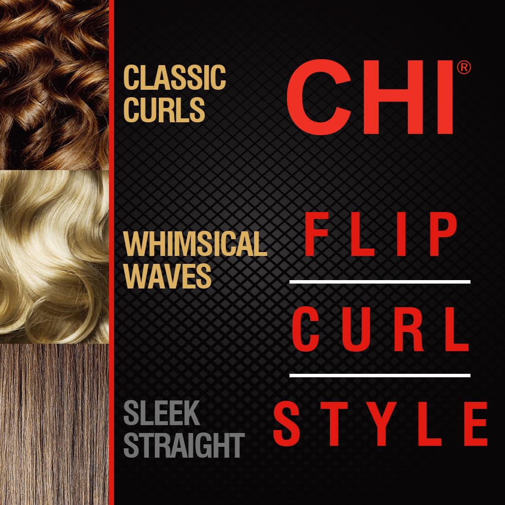 CHI Original Digital Ceramic Hairstyling Iron, Hair Straightener Delivers Shiny, Smooth Results, Even Heat for Less Damage, 1" Iron, Piano Black 🍁 All In One Marketplace Canada