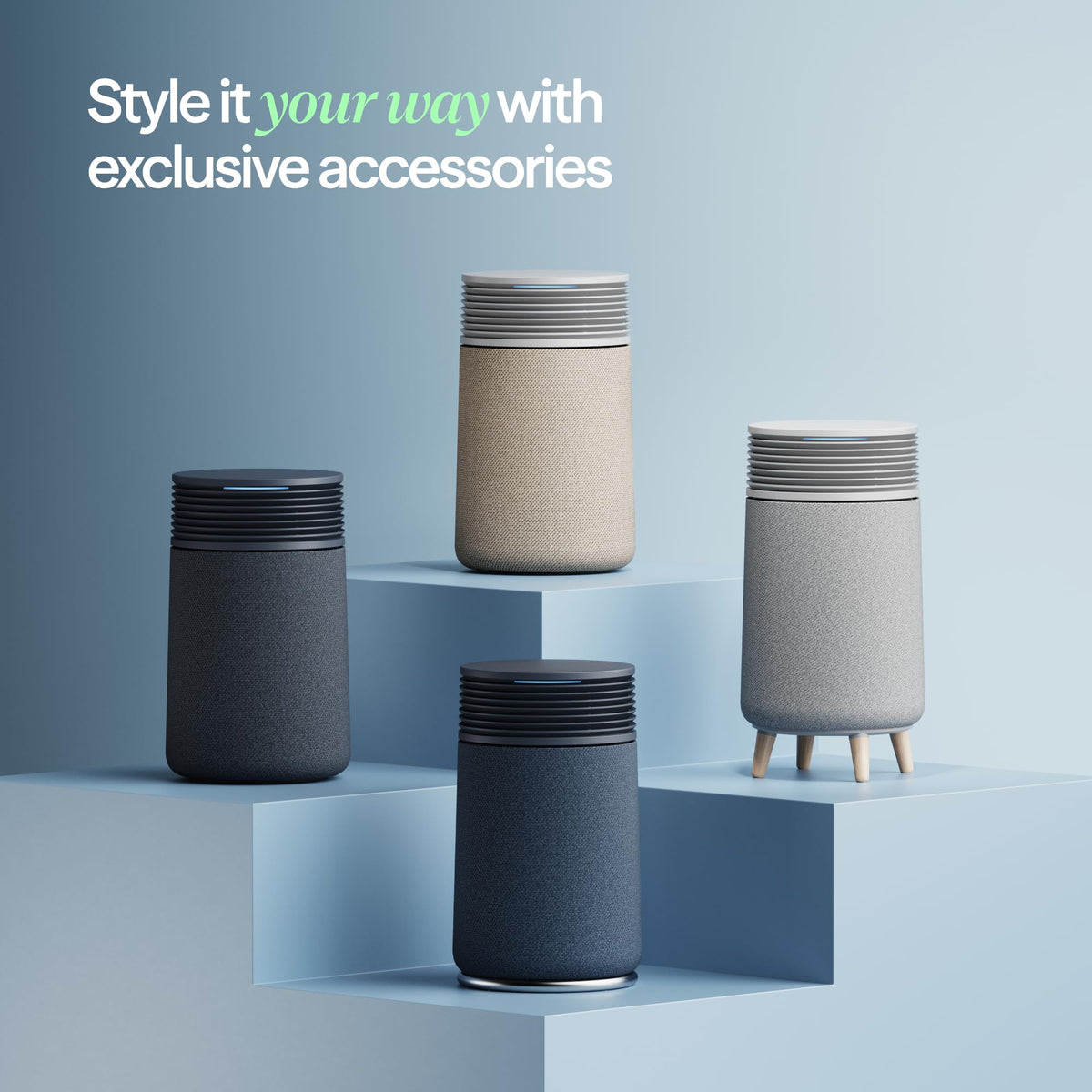 BLUEAIR Blue Signature SP3i Air Purifier for Medium Rooms up to 2,250 sq ft, HEPASilent Filtration, WiFi Smart Control, Auto Mode, Odor & Smoke Removal, Pet Hair & Dust, AHAM Verified, Table Design 🍁 All In One Marketplace Canada