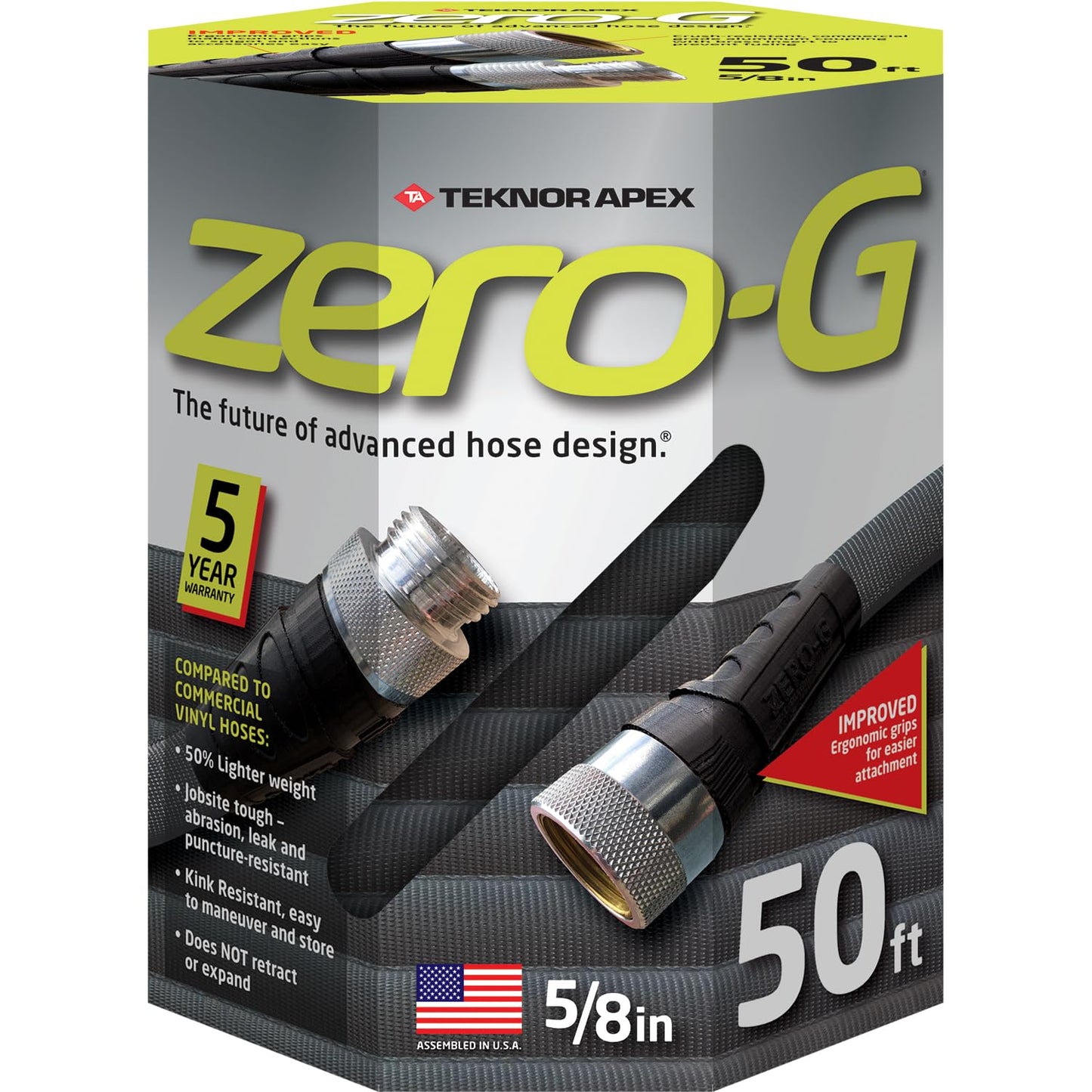 zero-G 4001-50 Lightweight, Ultra Flexible, Durable, Kink-Free Garden Hose, 5/8-Inch by 50-Feet 🍁 All In One Marketplace Canada