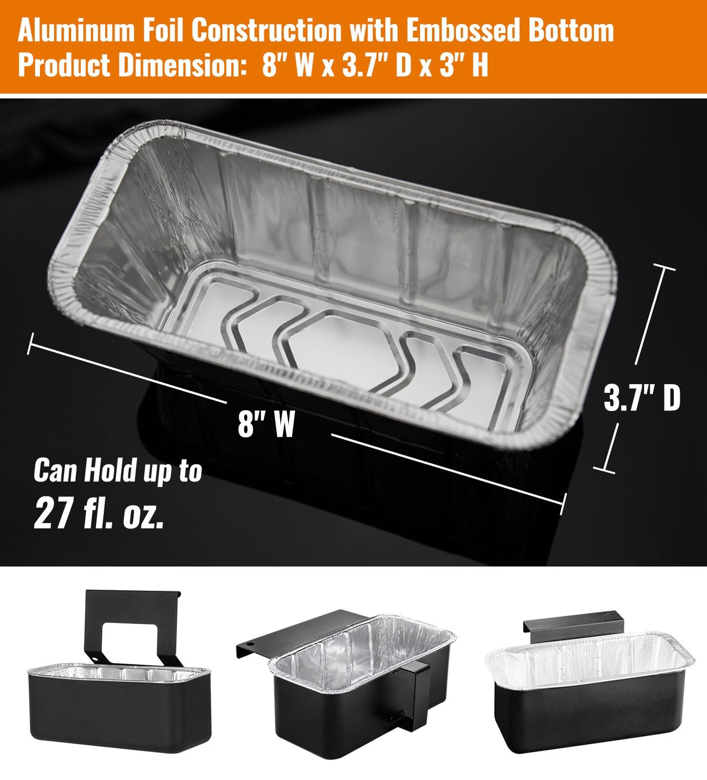 NUPICK 40 Pack Grease Cup Liners for Blackstone 17"/28"/36" Griddle, Drip Pan Liners for Blackstone 5017, Disposable Aluminum Foil Drip Pan Liner 🍁 All In One Marketplace Canada