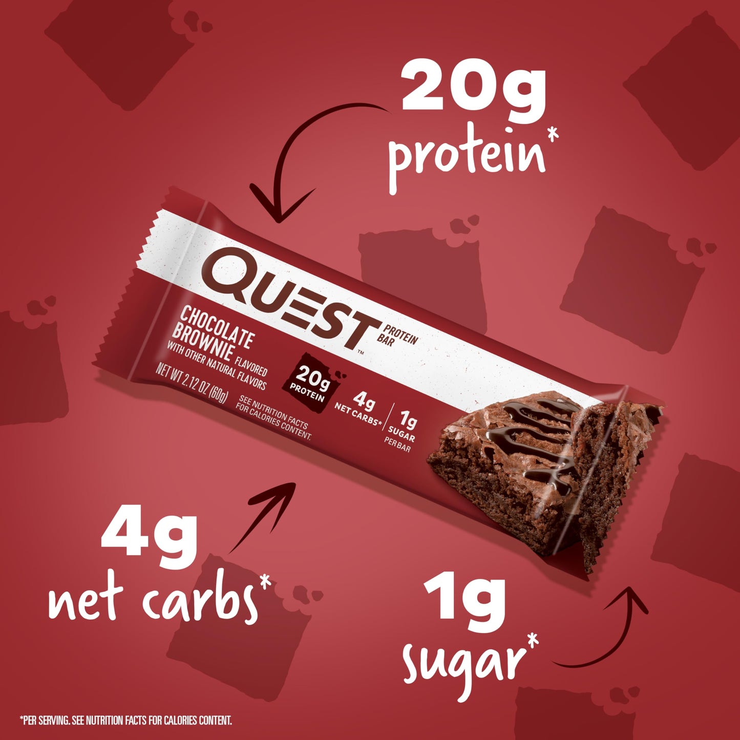 Quest Nutrition Chocolate Brownie Flavour Protein Bar, High Protein, High Fibre, Low Sugar, Keto Friendly, 20g Protein, 1g Sugar, 12ct 🍁 All In One Marketplace Canada