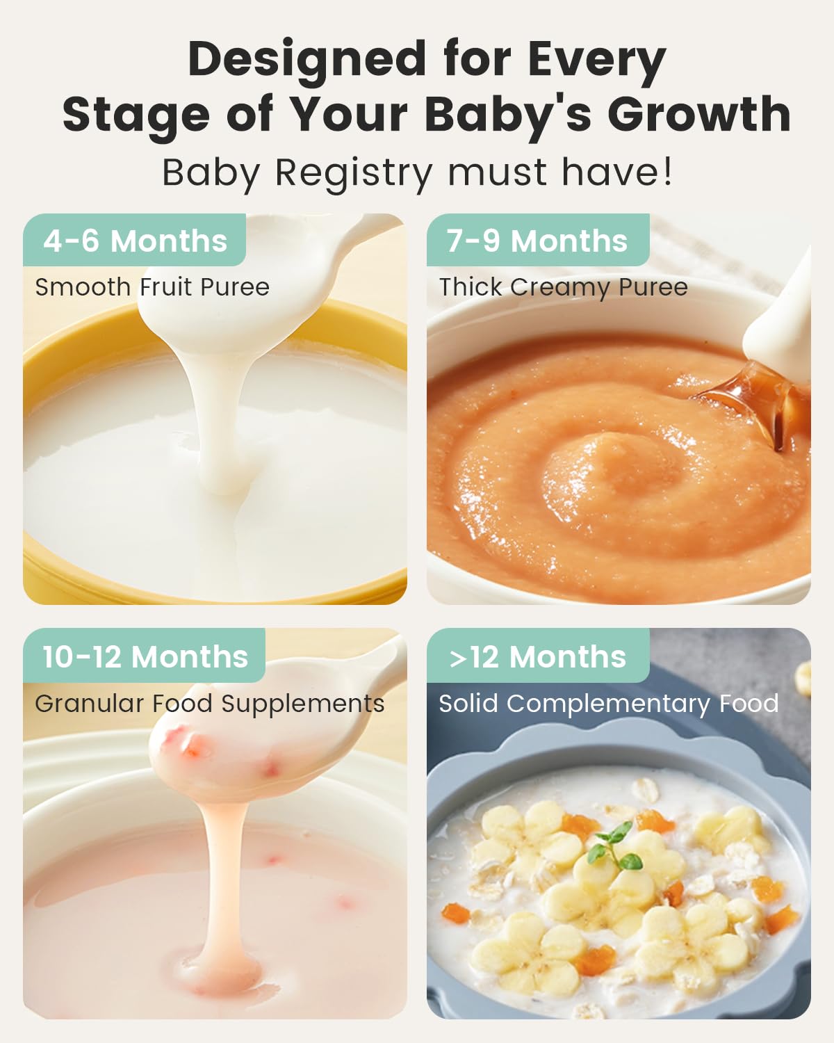 Grownsy Baby Food Maker with Steam Basket, One Step Baby Food Processor Steamer Puree Blender Grinder Mills Machine, Auto Cooking Grinding and Sterilizing for Healthy Homemade Food, BPA-Free 🍁 All In One Marketplace Canada
