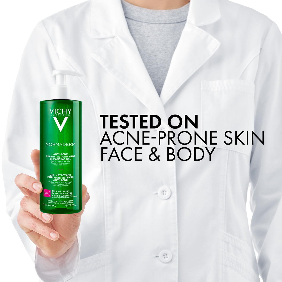 Vichy Anti-Acne Salicylic Acid Cleansing Gel, Normaderm Purifying Face Wash for Oily Skin, Acne Breakouts and Pores. Oil-free, Soap-Free, Non-Comedogenic, Hypoallergenic, Dermatologist Recommended 🍁 All In One Marketplace Canada