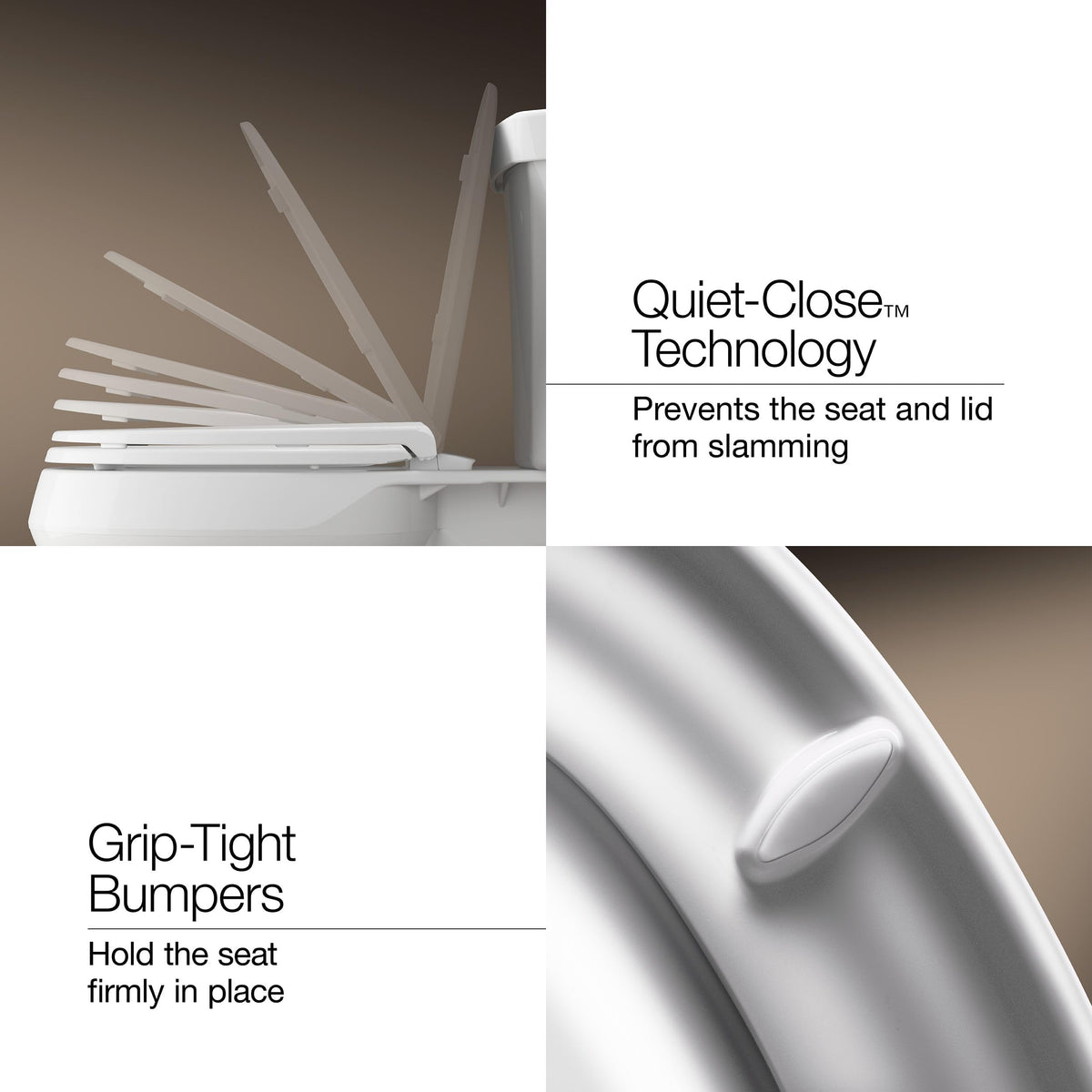 Kohler 4636-RL-0 Cachet ReadyLatch Quiet Close Elongated Toilet Seat, White 🍁 All In One Marketplace Canada