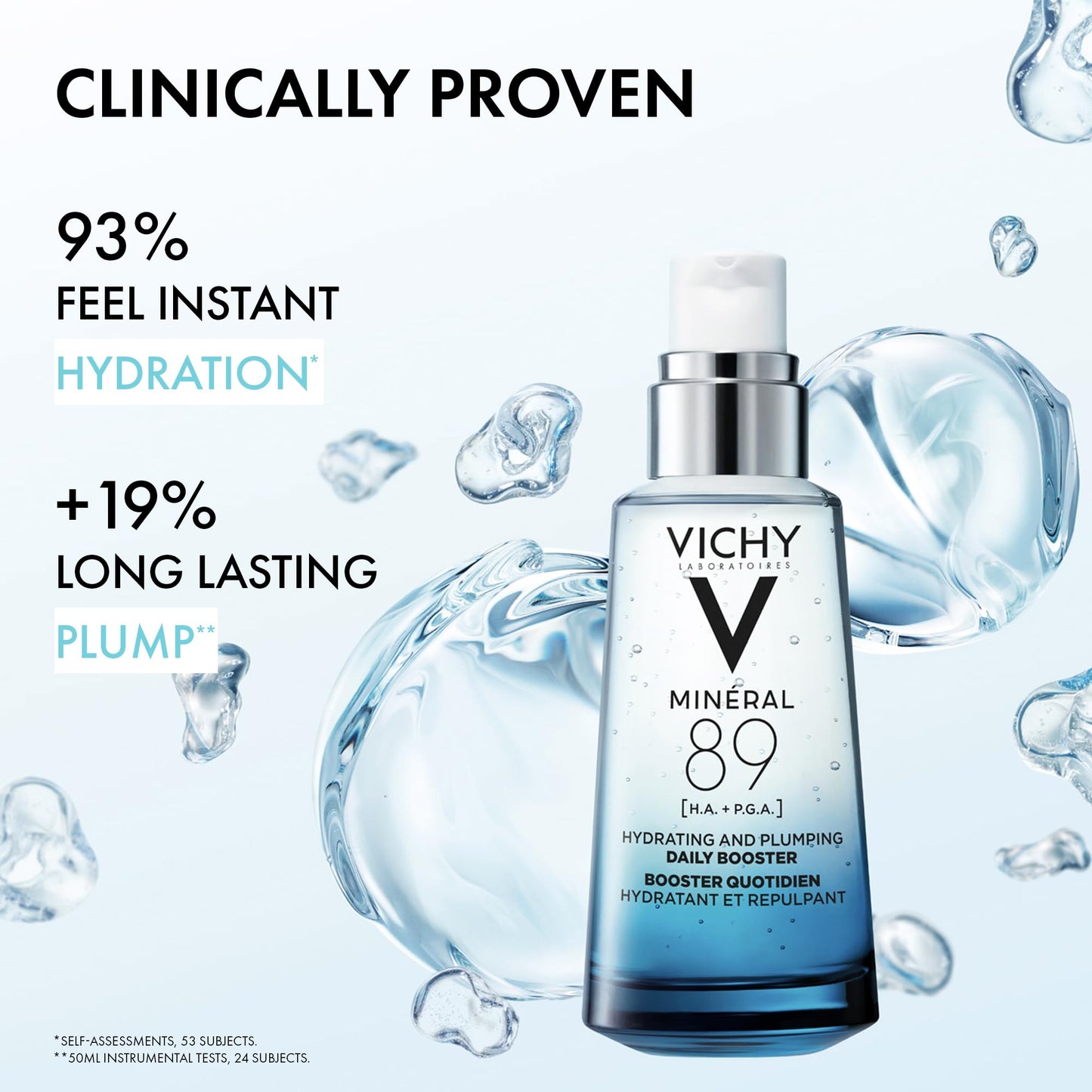 Vichy Hydrating Hyaluronic Acid Serum Refill, Mineral 89 Daily Face Serum Skin Booster with Hyaluronic Acid & Minerals, Hydrates and Strengthens Sensitive Skin, Recommended by Dermatologists, 50mL 🍁 All In One Marketplace Canada