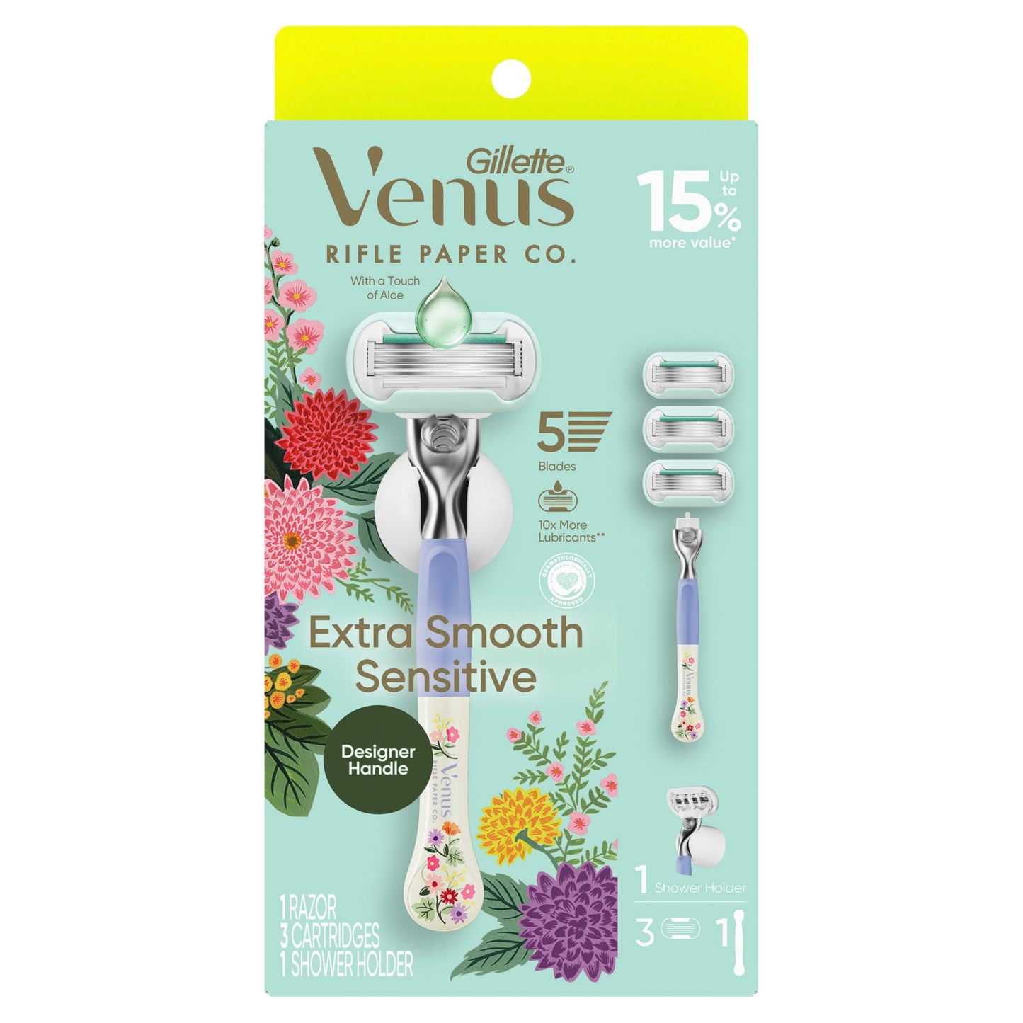 Gillette Venus Extra Smooth Sensitive, 1 Women’s Razor Blades for Sensitive Skin, 7 "5-Bladed" Razor Refills, 1 Pack (Count of 8) 🍁 All In One Marketplace Canada
