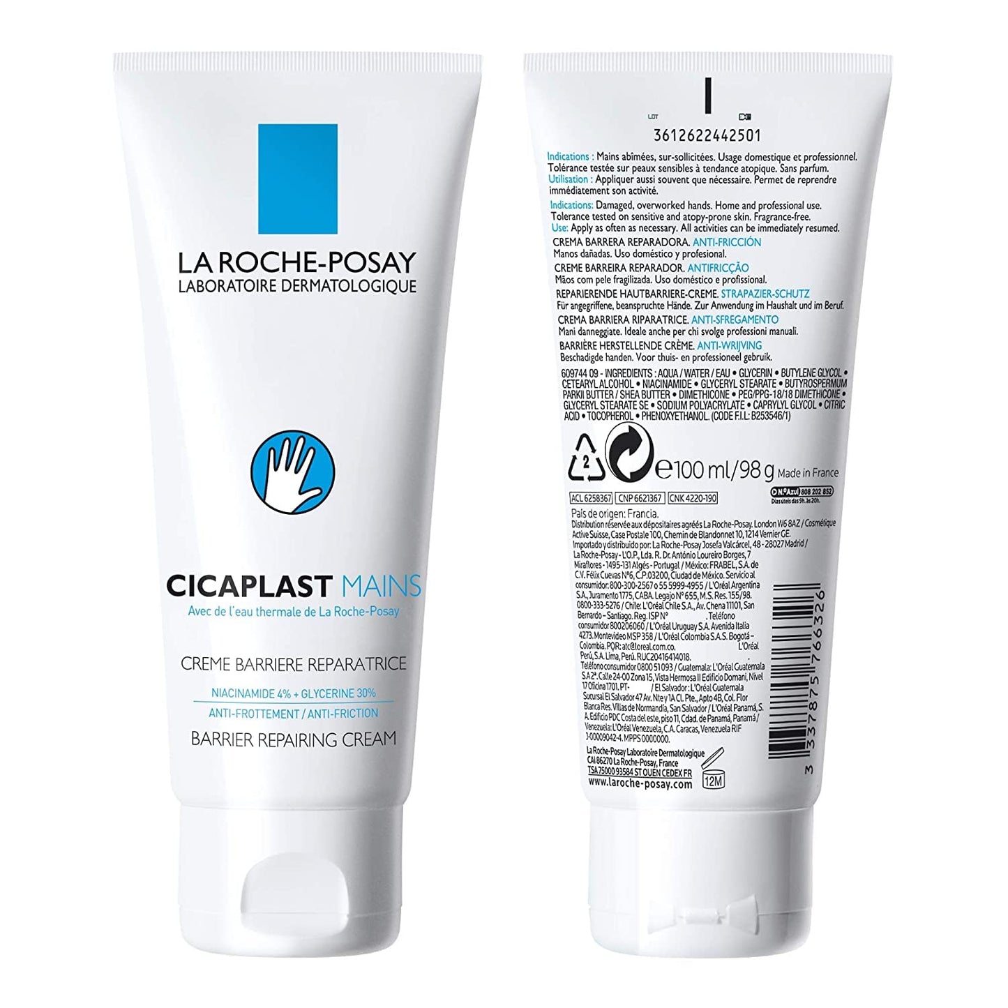 La Roche Posay Cicaplast Hand Cream for Dry & Cracked Hands with Glycerin and Shea Butter. Daily Hand Lotion, Moisturizing & instant relief for dry hands, Fragrance-Free, 100mL 🍁 All In One Marketplace Canada
