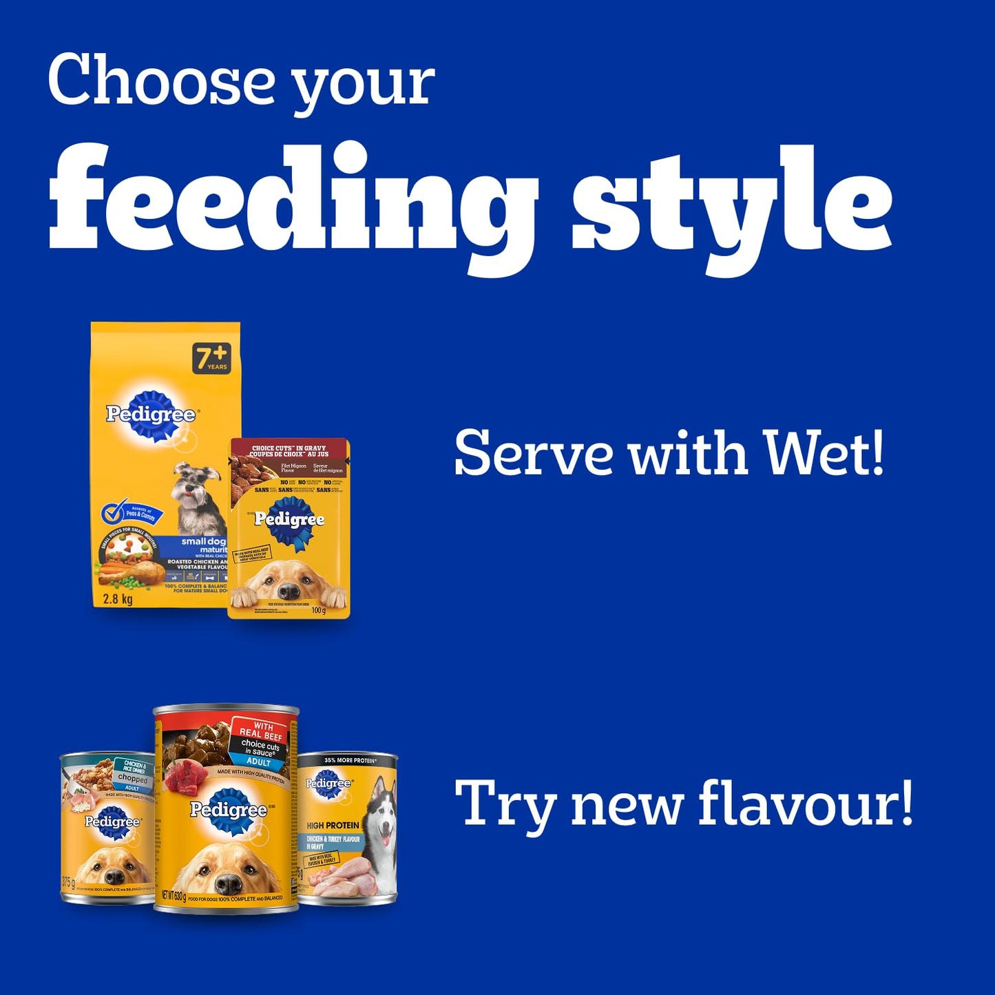 PEDIGREE Choice CUTS Adult Wet Dog Food, Real Beef Flavour, 630g (12 Pack) 🍁 All In One Marketplace Canada