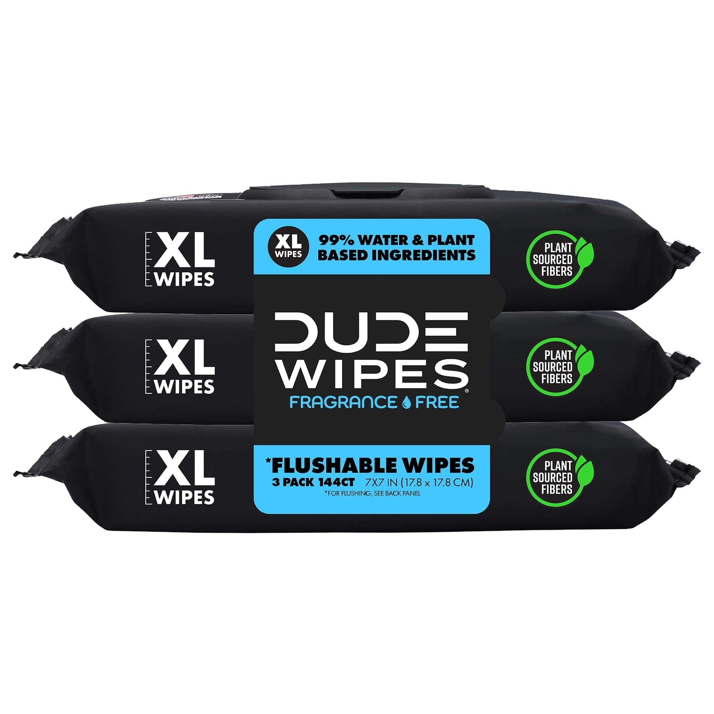 DUDE Wipes Flushable Wet Wipes Dispenser (3 Packs 48 Wipes), Unscented Wet Wipes with Vitamin-E & Aloe for at-Home Use, Septic and Sewer Safe 🍁 All In One Marketplace Canada