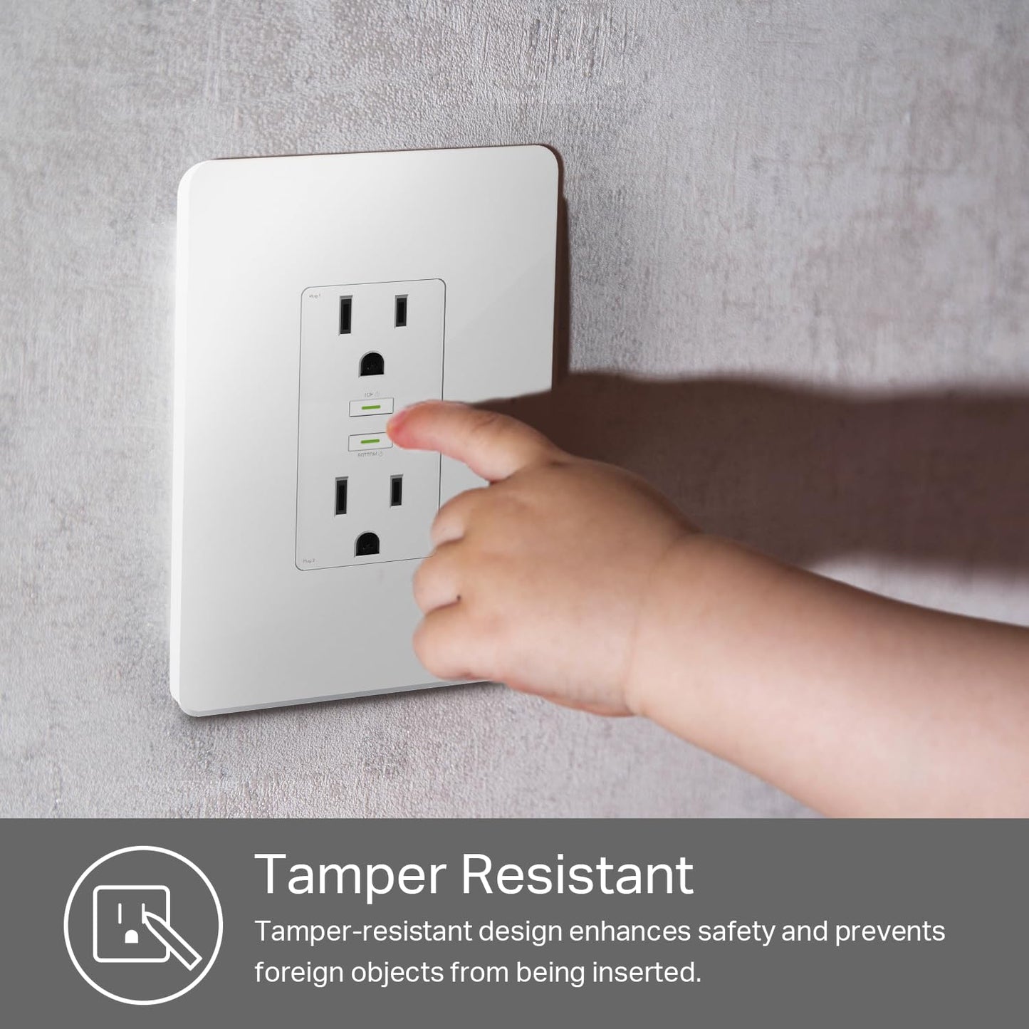 Kasa Smart In-Wall WiFi Outlet by TP-Link (KP200) - Neutral Wire and 2.4GHz Wi-Fi Connection Required, Works with Alexa, Echo and Google Home, No Hub Required, Remote Control, UL Certified White 🍁 All In One Marketplace Canada