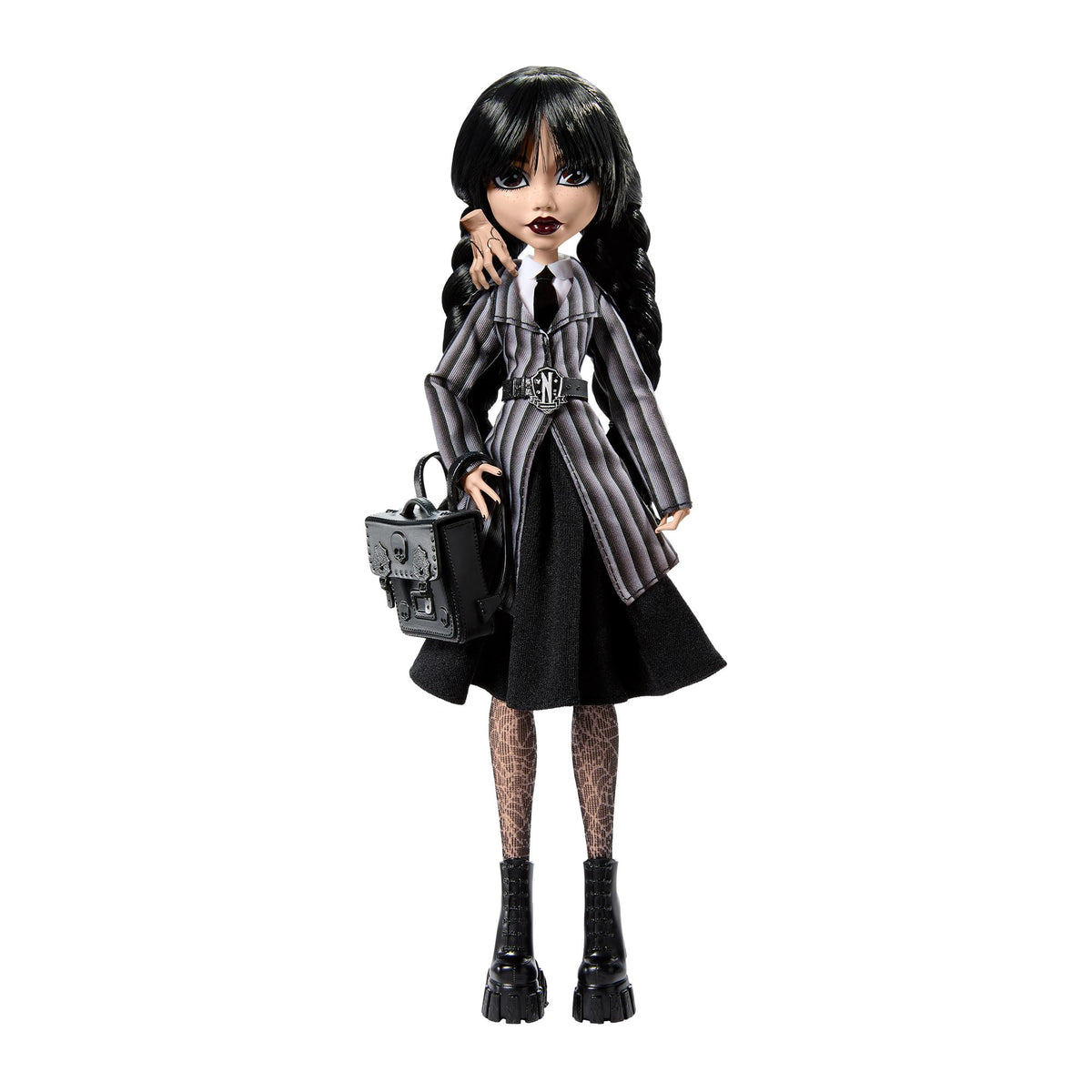 Monster High Wednesday Doll and Accessories, Wednesday Addams Collectible in Nevermore Academy Uniform with Thing and Backpack, Doll Stand 🍁 All In One Marketplace Canada