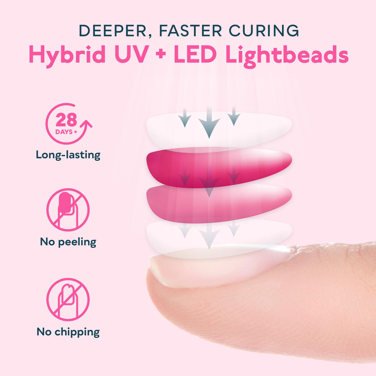SUNUV SUN2C UV Light for Nails, UV LED Nail Lamp with 4 Timer Settings, Curing Lights Compatible with All Gel Polish Rose 🍁 All In One Marketplace Canada