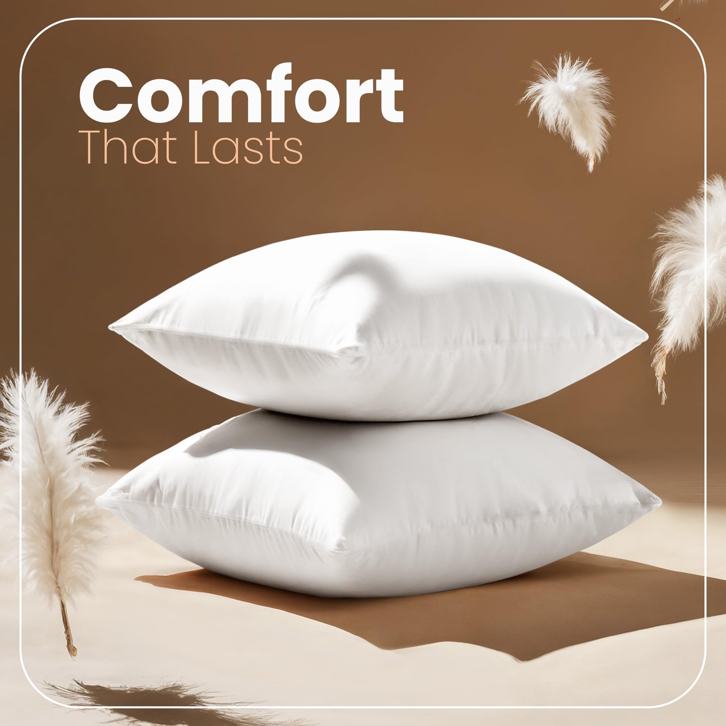 Utopia Bedding Throw Pillows Insert (Pack of 2, White) - 20 x 20 Inches Bed and Couch Pillows - Indoor Decorative Pillow 🍁 All In One Marketplace Canada