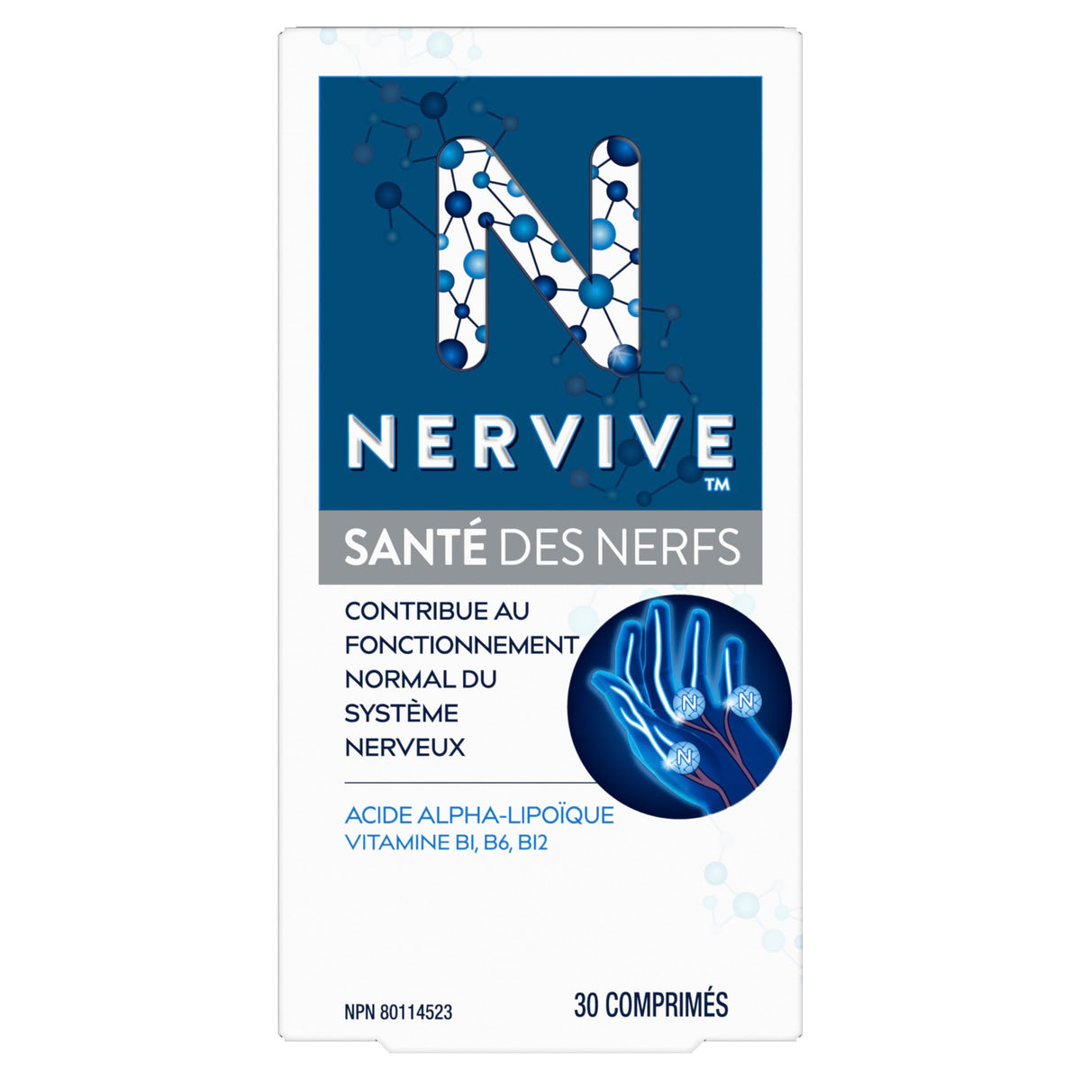 Nervive, Nerve Health, for Nervous System, Alpha Lipoic Acid, ALA, Vitamins B1-Thiamine, B6, B12, 30-Day Supply, 30 Count 🍁 All In One Marketplace Canada
