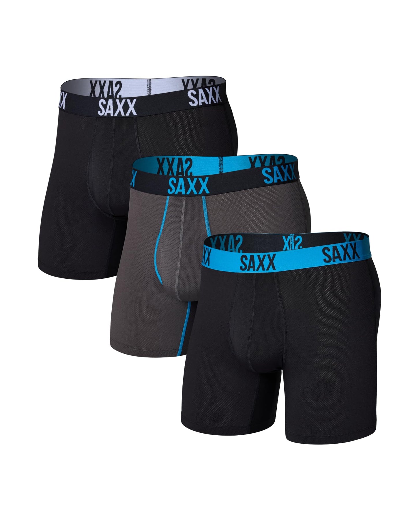 SAXX Underwear Co. Men's Core Performance Mesh Boxer Brief 3-Pack, Black/Graphite/Athletic, Large 🍁 All In One Marketplace Canada
