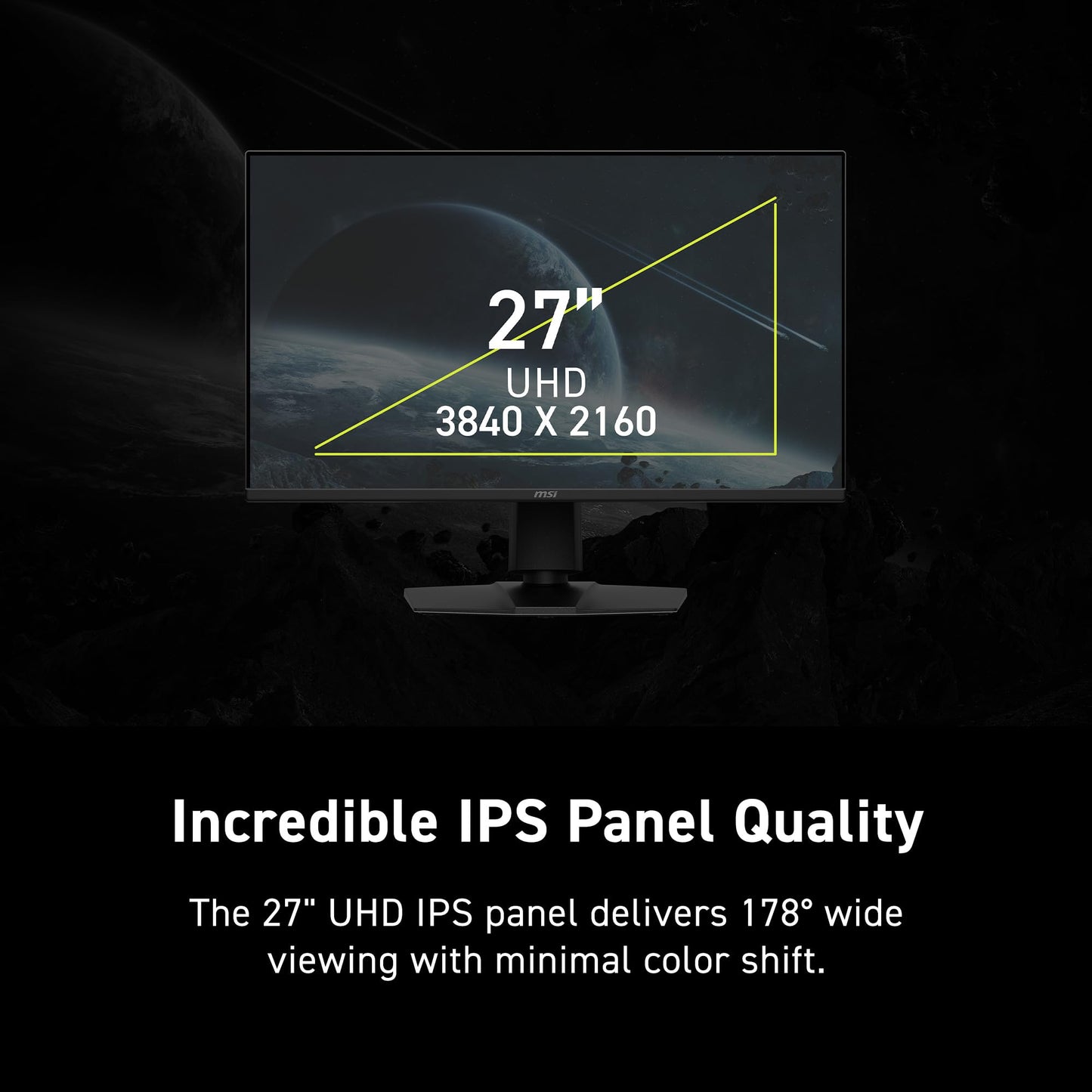 MSI MAG 275UPD E14 27-inch 3840 x 2160 (UHD) Gaming Monitor, 288Hz, Adaptive-Synch, HDMI, DisplayPort, VESA Mountable, Tilt, Height Adjustable, Speaker, 1ms, Black 🍁 All In One Marketplace Canada