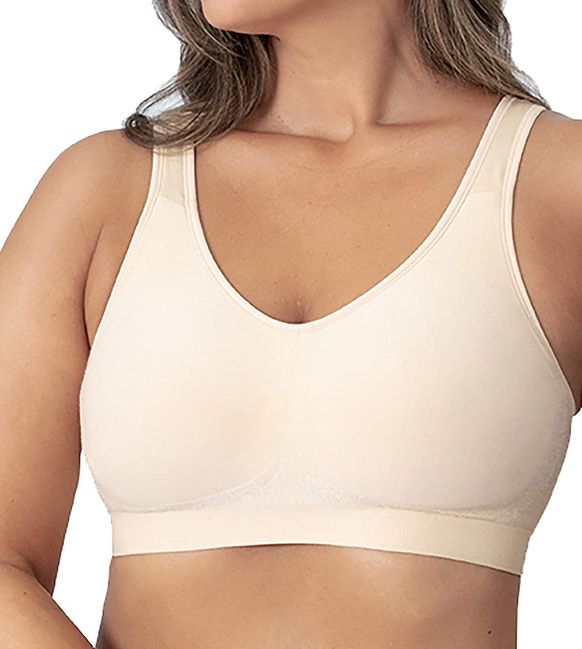 SHAPERMINT Wireless Bras for Women - Full Support Seamless Bralette, Compression Sports Bra, Plus Size Minimizer Bras, Padded Wirefree Bra for Women Nude 🍁 All In One Marketplace Canada