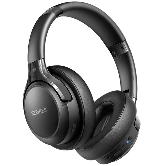 BERIBES Bluetooth Headphones Over Ear,65H Playtime and 6 EQ Modes Wireless Headphones with Microphone,Immersive Bass,HiFi Stereo,Foldable Lightweight Headset with Built-in HD Mic for Cellphone/PC/Ect. 🍁 All In One Marketplace Canada