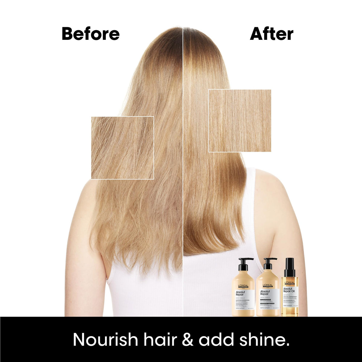 L'Oréal Professionnel Absolut Repair Shampoo Refill, Damaged Hair, 500 mL 🍁 All In One Marketplace Canada