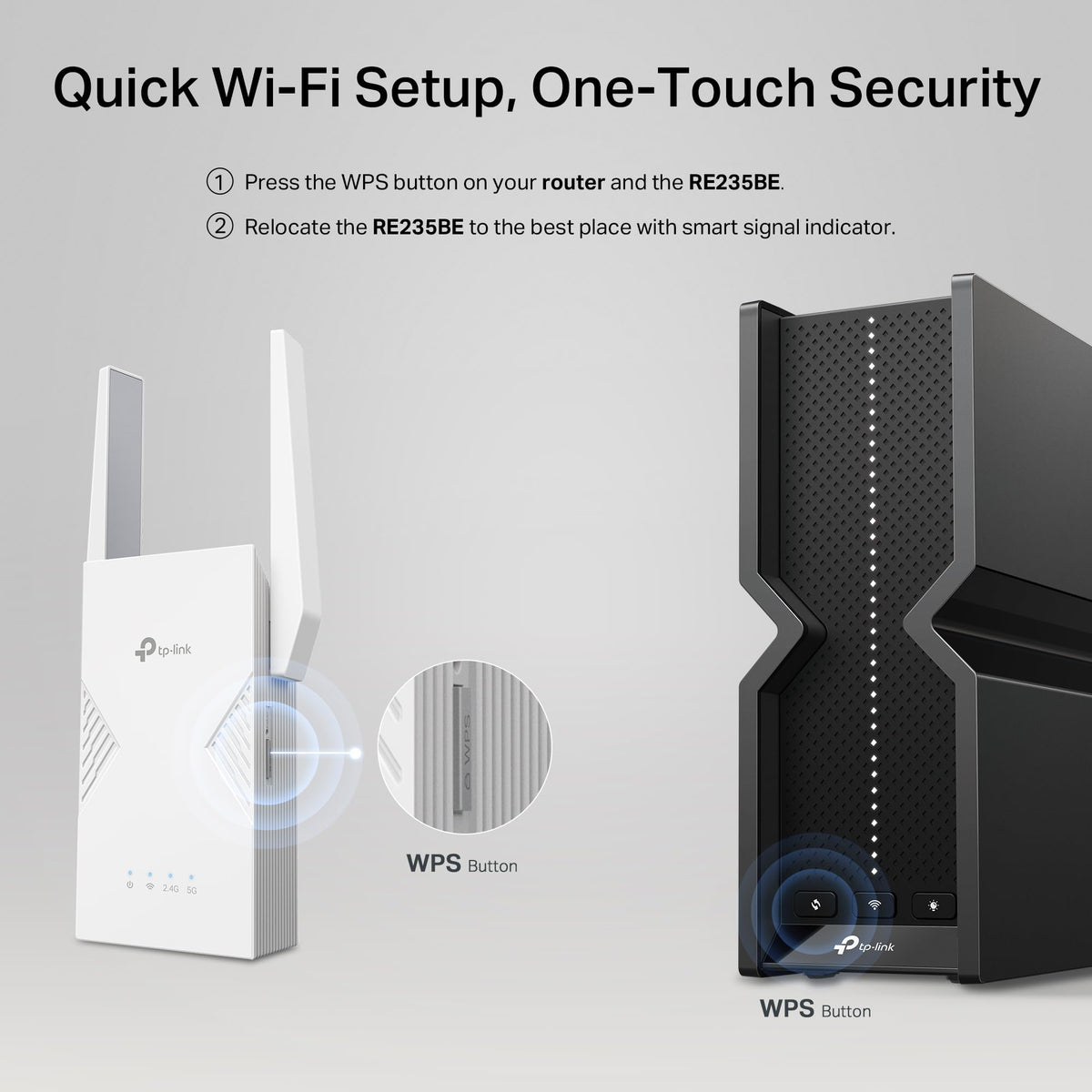 TP-Link BE3600 WiFi 7 Range Extender (RE235BE), Dual Band Signal Booster for Home, up to 3.6 Gbps, 2.5G Ethernet Port, EasyMesh/OneMesh Support, Access Point Mode, Compatible with All WiFi Routers 🍁 All In One Marketplace Canada