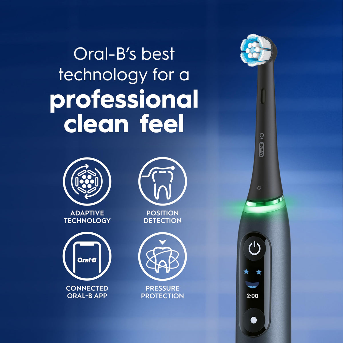 Oral-B iO9 Electric Toothbrush, for the Ultimate Professional Clean Feel, Black Onyx, Rechargeable Electric Toothbrushes, iO Series 9 with 1 Power Toothbrush, 4 Brush Heads, and 1 Charging Travel Case 🍁 All In One Marketplace Canada