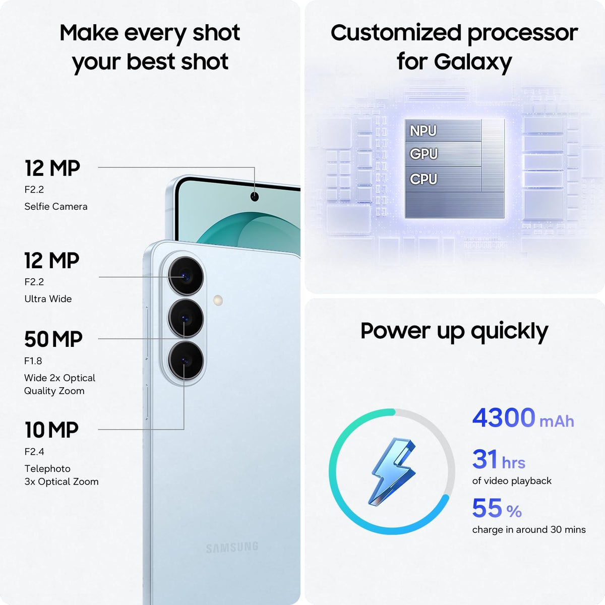 Samsung Galaxy S26 5G - Cobalt Violet, 256GB (CAD Version & Warranty, Unlocked) - 6.3" Privacy Display, Snapdragon 8 Elite Gen5, 50MP, Photo Assist with Galaxy AI - Financing Available 🍁 All In One Marketplace Canada