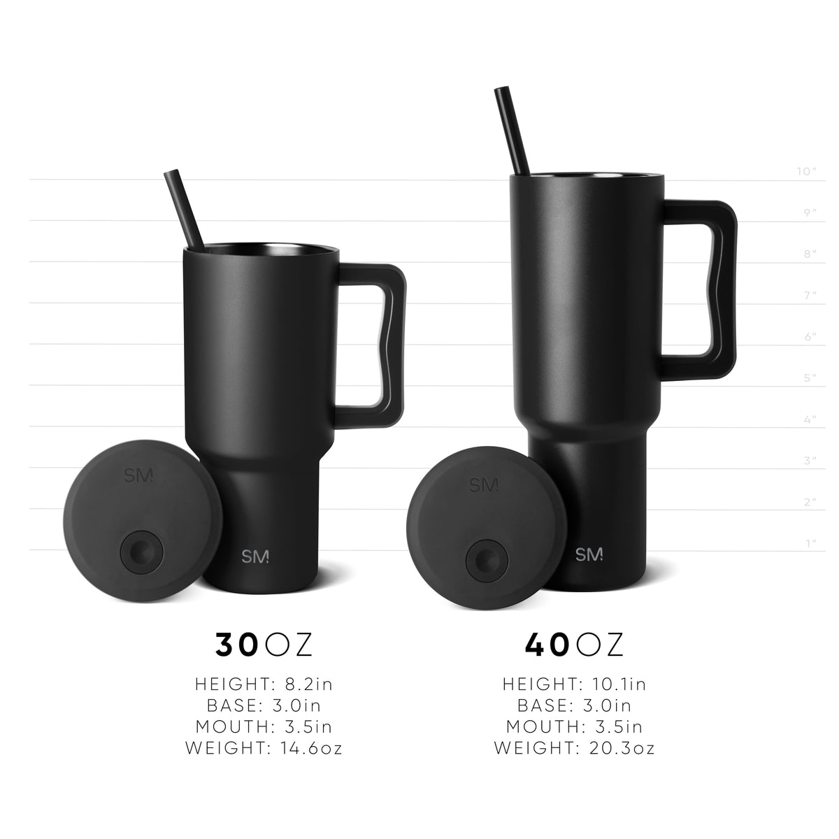 Simple Modern Tumbler with Handle and Straw | 40oz | Pink 🍁 All In One Marketplace Canada