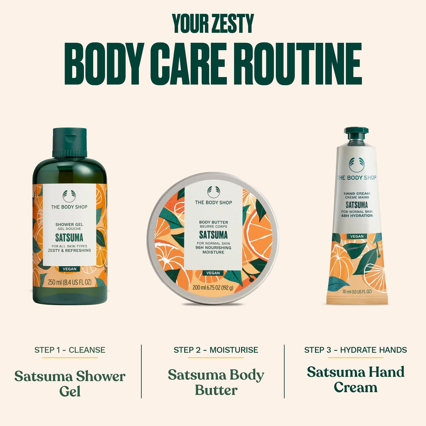 The Body Shop Satsuma Shower Gel 750 ml | Energizing Citrus Body Wash & Natural Shower Gel for Men & Women | Refreshing Cleanser 🍁 All In One Marketplace Canada
