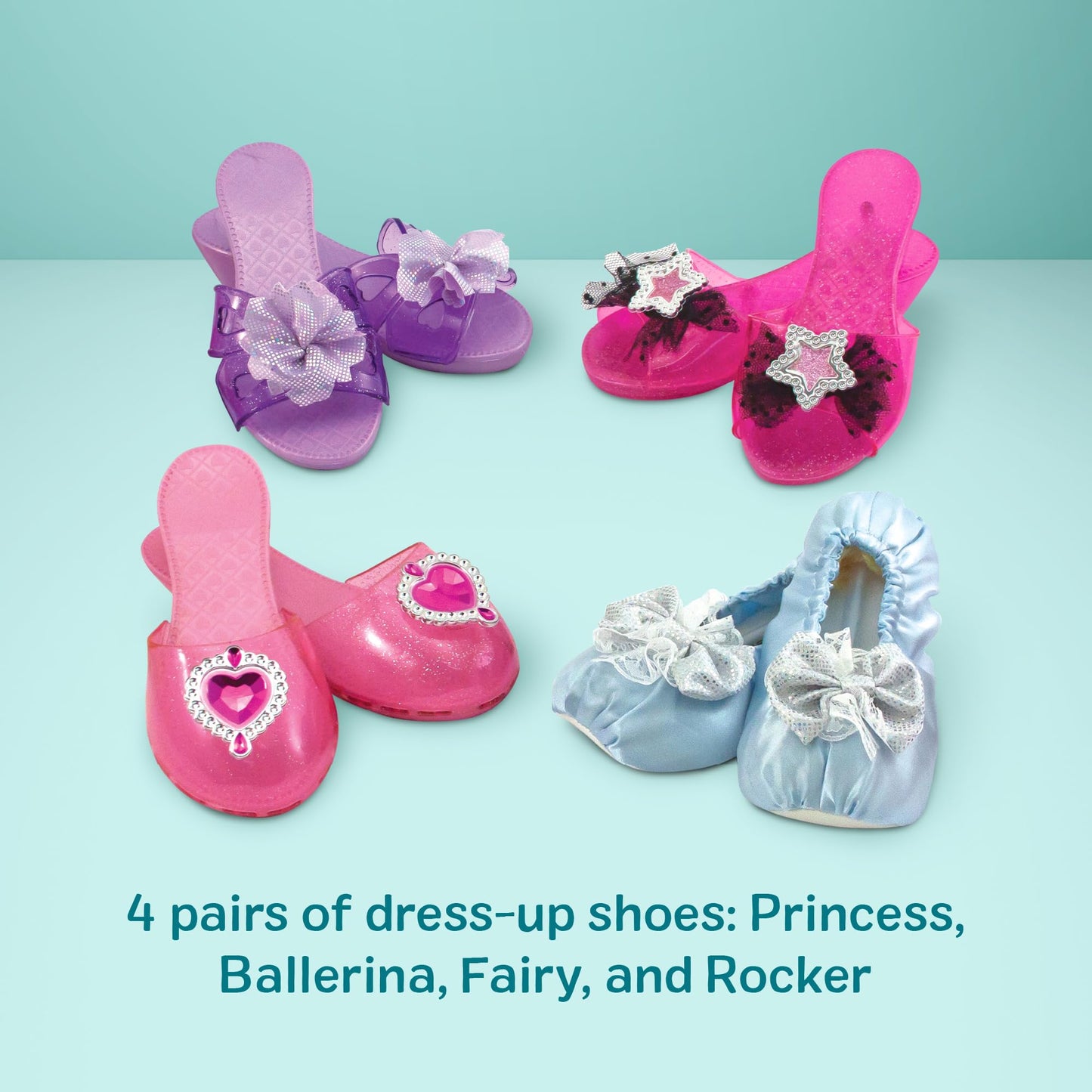 Melissa & Doug Step in Style 4-Pair Dress-Up Shoes Play Set 🍁 All In One Marketplace Canada