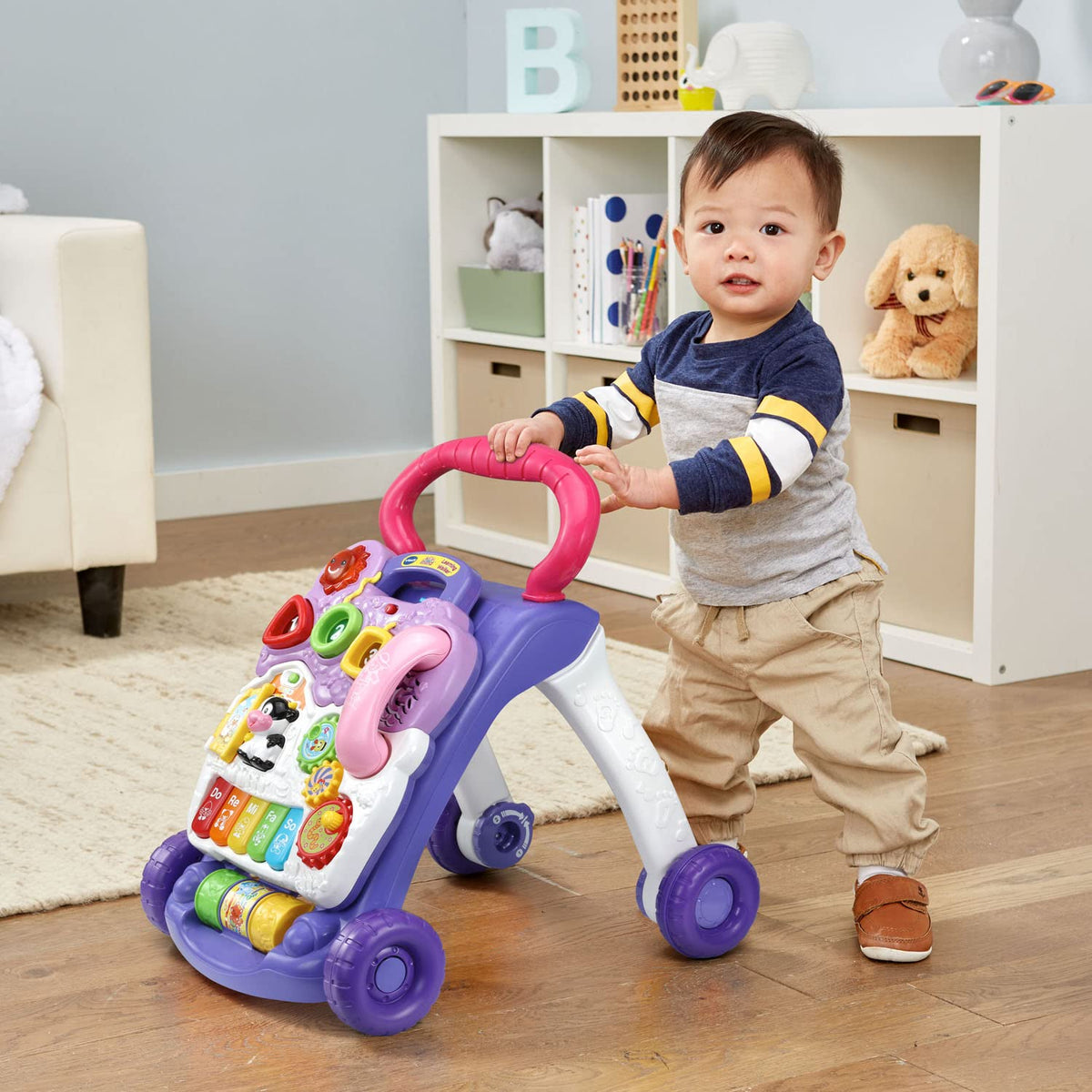 VTech Sit-to-Stand Learning Walker (Frustration Free Packaging - English Version), Purple 🍁 All In One Marketplace Canada