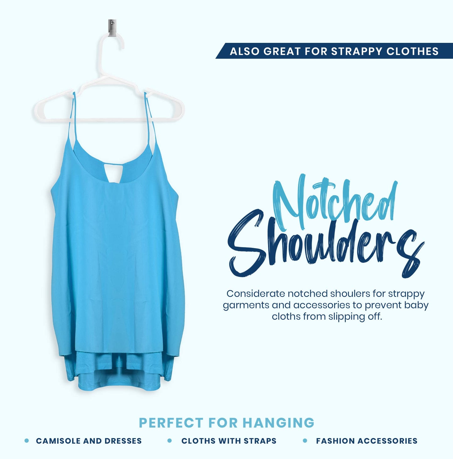 Utopia Home Kids Hangers - Plastic Baby Hangers for Closet - Childrens Hangers for Clothes & Infant Hangers for Closet - Ideal for Everyday Standard Use (White, Pack of 60) 🍁 All In One Marketplace Canada