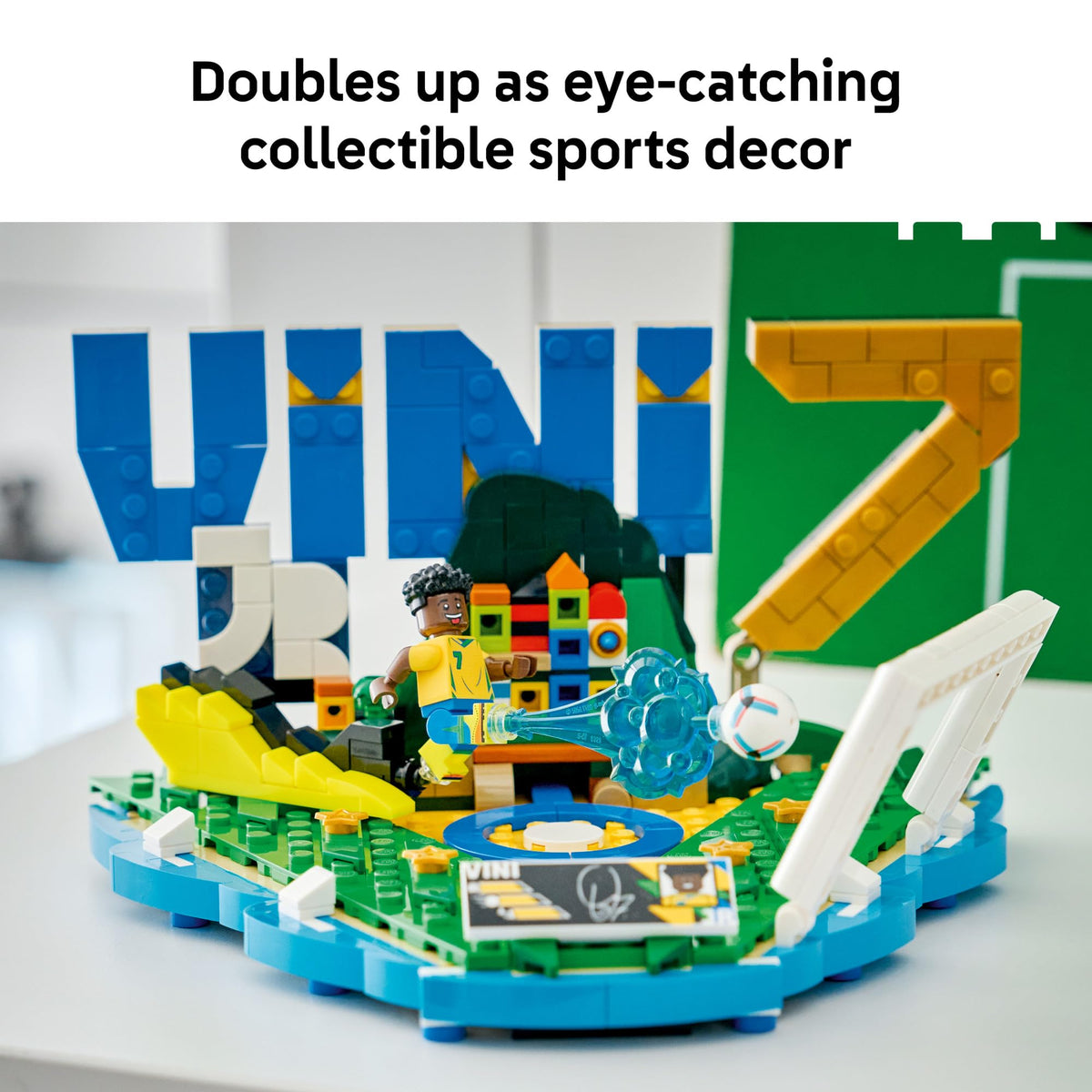 LEGO Editions Vini Jr. – Soccer Highlights - Building Set for Boys & Girls, Ages 10+ - Collectible Soccer Gift W/Plaque - Kids Bedroom or Shelf Decor - 43027 🍁 All In One Marketplace Canada