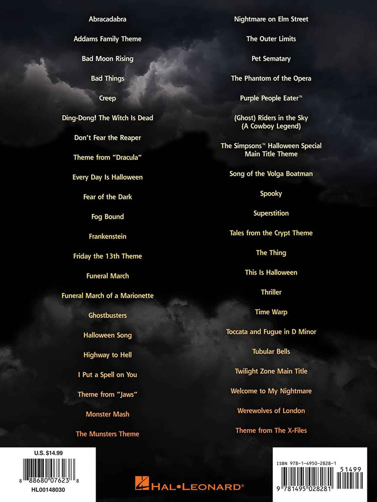 Halloween Guitar Songs - 43 Gravest Hits Deranged for 6-String Axe in Scary Notation & Tab | Halloween Guitar Sheet Music for Rock and Pop Players | Scary Songs for 6-String Guitarists