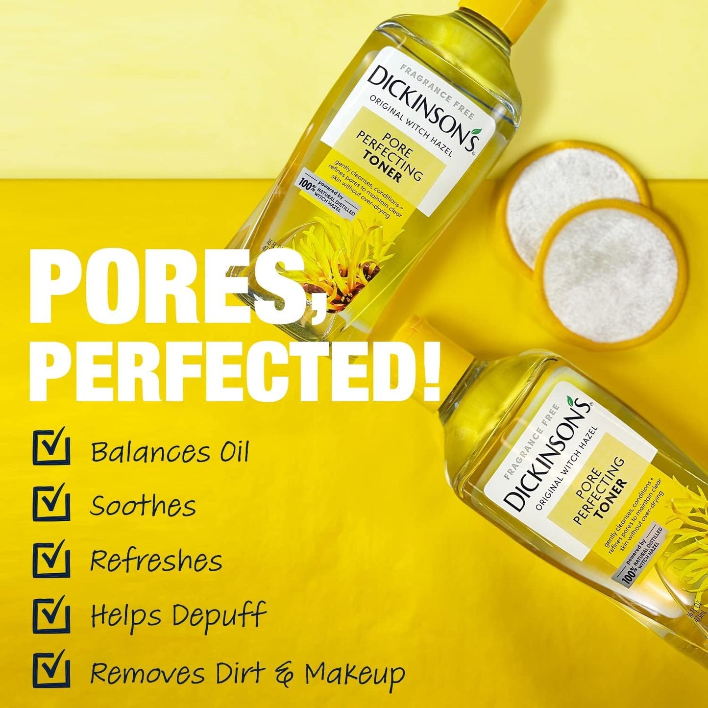 Health Life Dickinson’s Original Witch Hazel Pore Perfecting Toner 16 oz 🍁 All In One Marketplace Canada